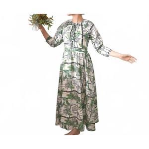 NEW ESTEEM COUTURE erica linen maxi dress in floral